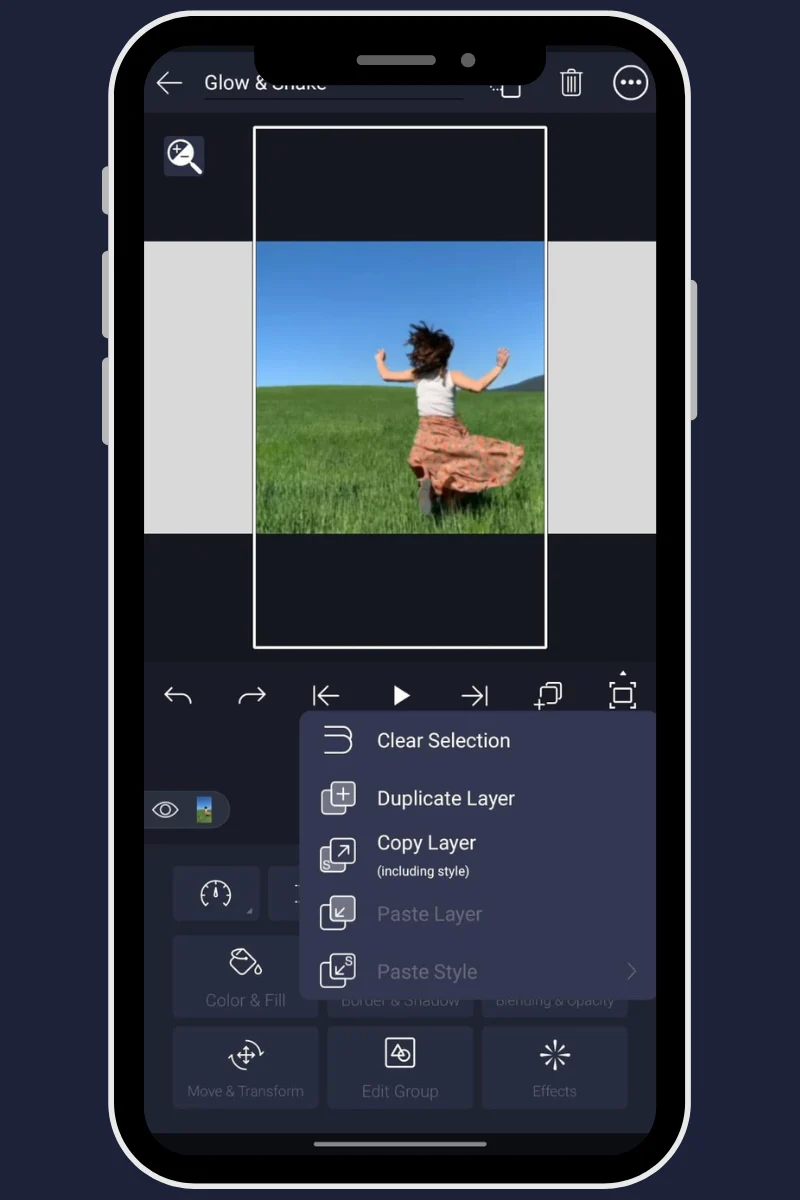 Tap Object layer in timeline